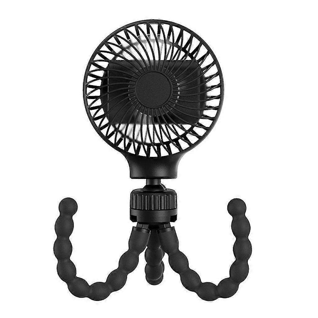 Portable Mini Stroller Fan - 3000/4000mAh Battery with Flexible Tripod for Babies