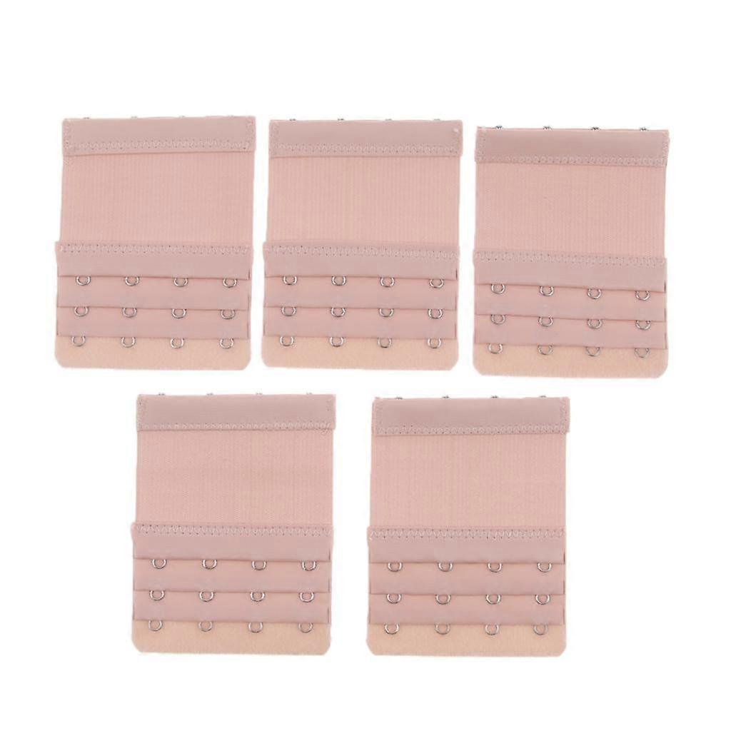 5Pc Extension 4 Hook Bra Band Extender Adjustable Bar Strap Replacement