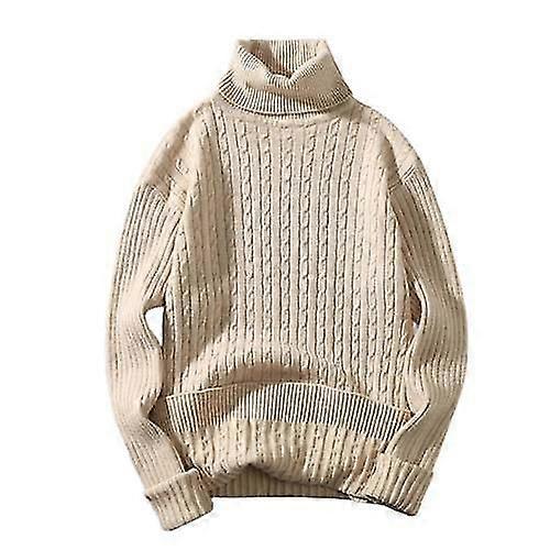 "Autumn And Winter Men's Sweater Solid Color Casual Bottoming Sweater"
