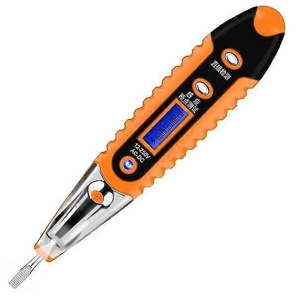 Multi Digital Test Pencil Tester with LCD Display for AC/DC Voltage Detection, Non-Contact, LED Light, Battery Operated