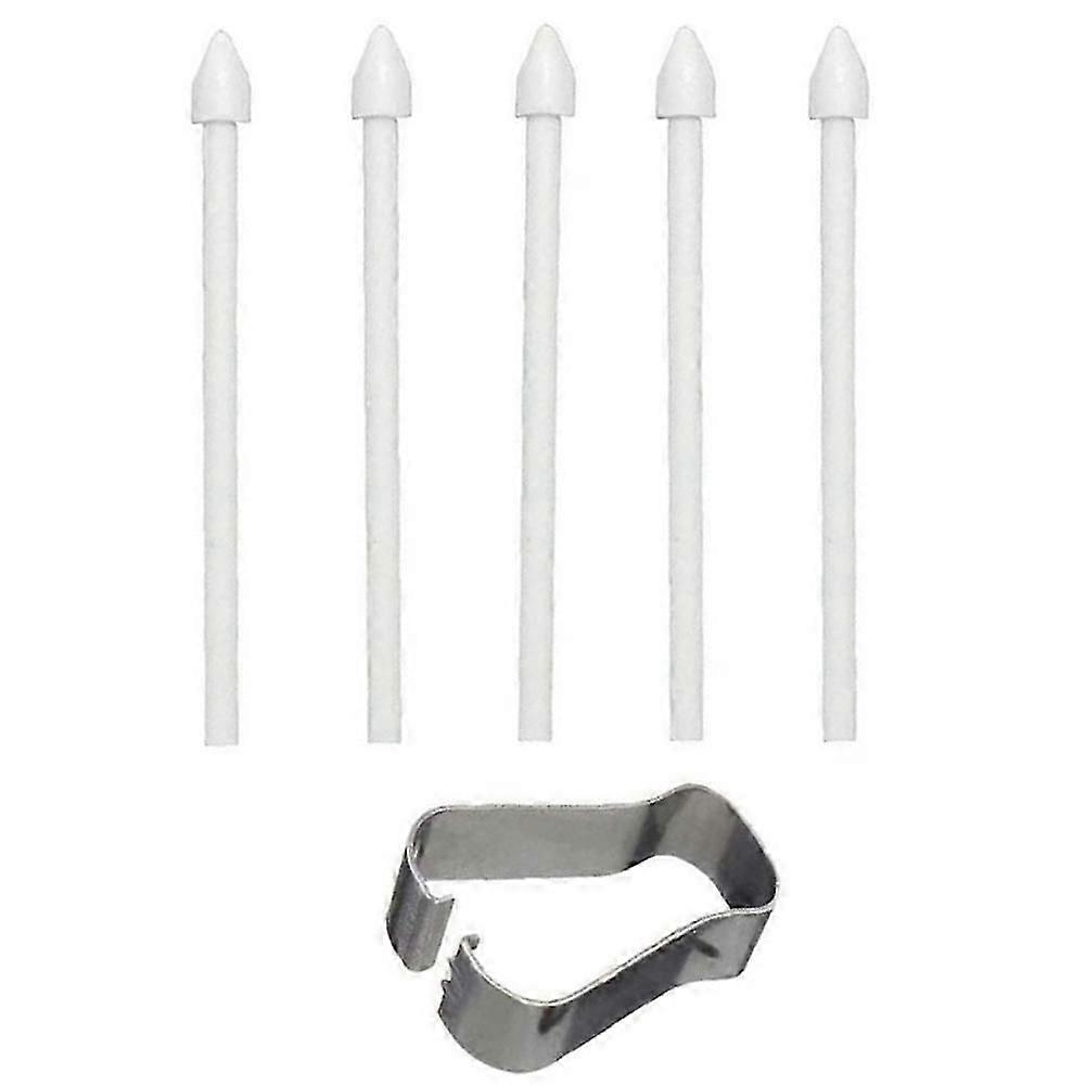 Touch Stylus S Pen Tips Nibs+ Pen Clip for Samsung Tab S7 S7+/S6 Lite/Note10/Note20 Universal Stylus Tip White js