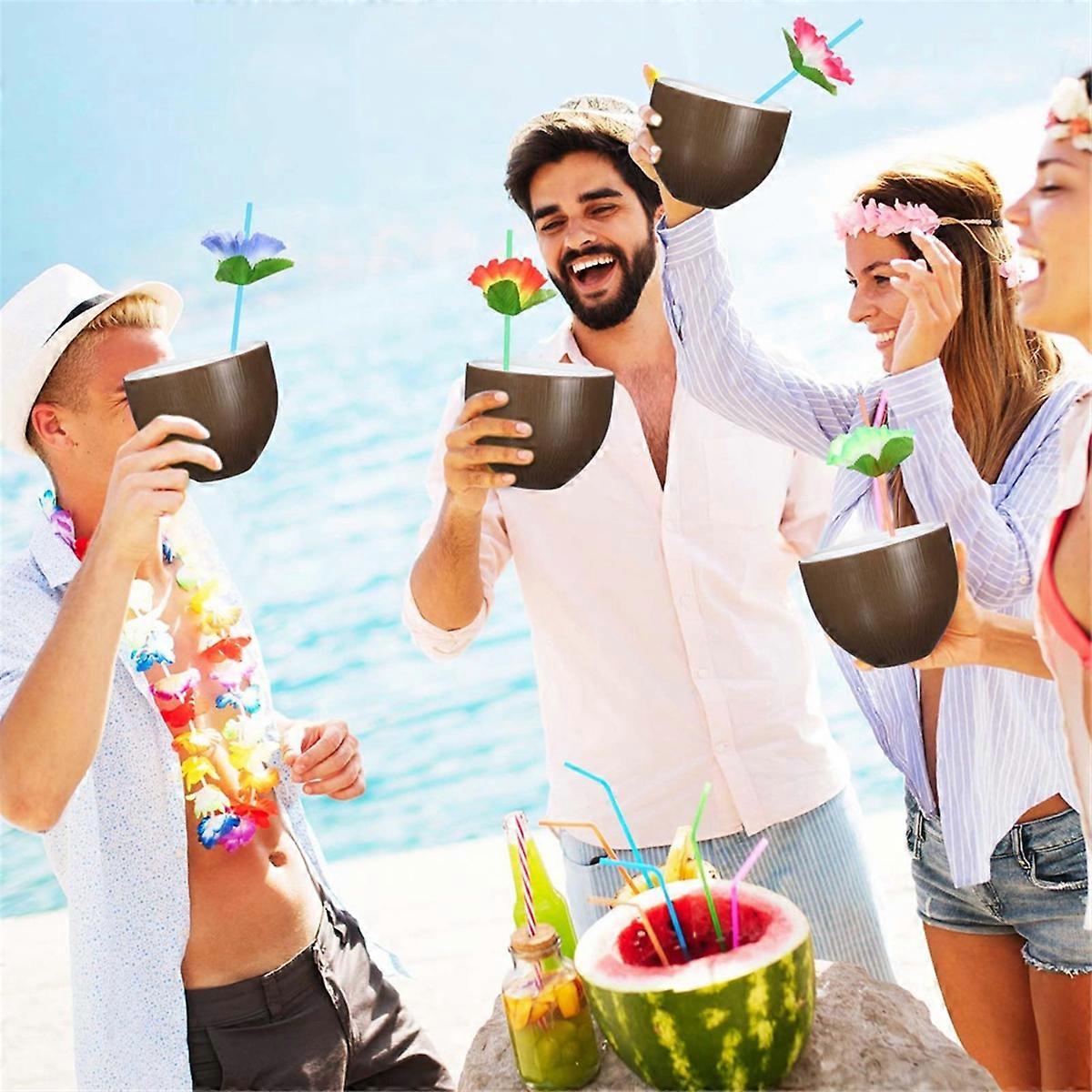 Hawaiian Summer Pineapple Coconut Drinking Cup Juice Drink Cups