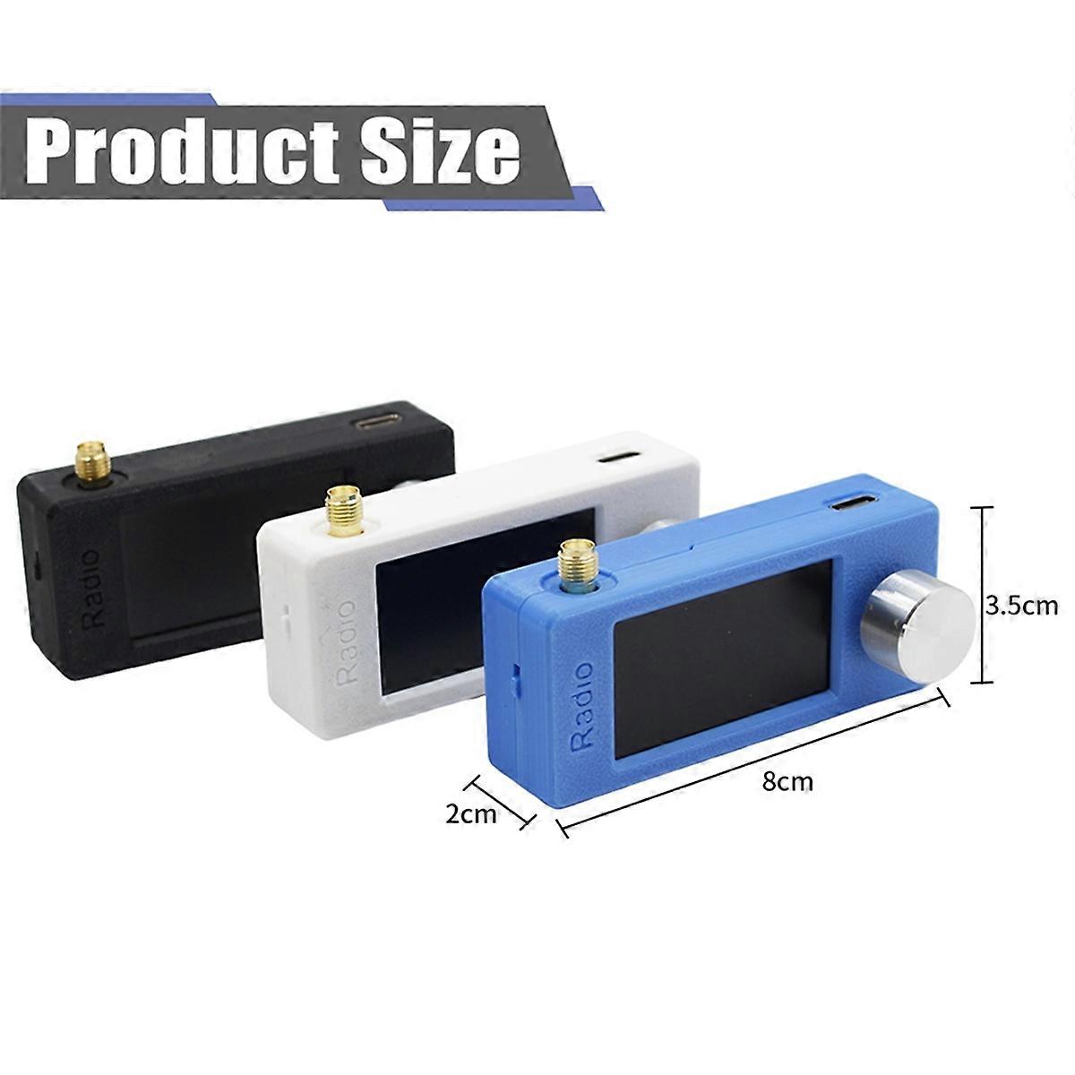 SI4732 Pocket Radio 1.9inch IPS Screen 0.5-108mhz Pocket Mini Radio LSB USB AM FM Radio All Band Radio Receiver Black