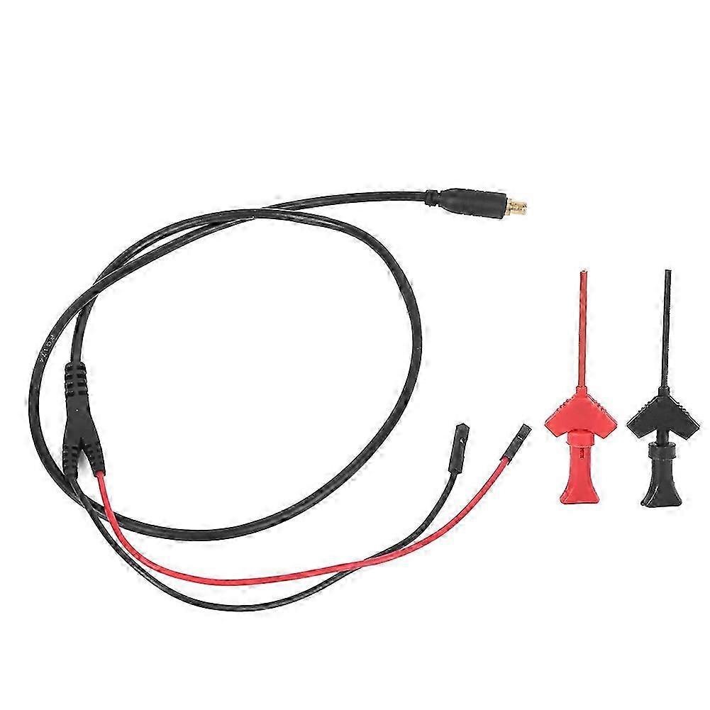 Test Cable Jumper Wire Connector with 2mm Testing Hook Red Black Opening for Oscilloscopes