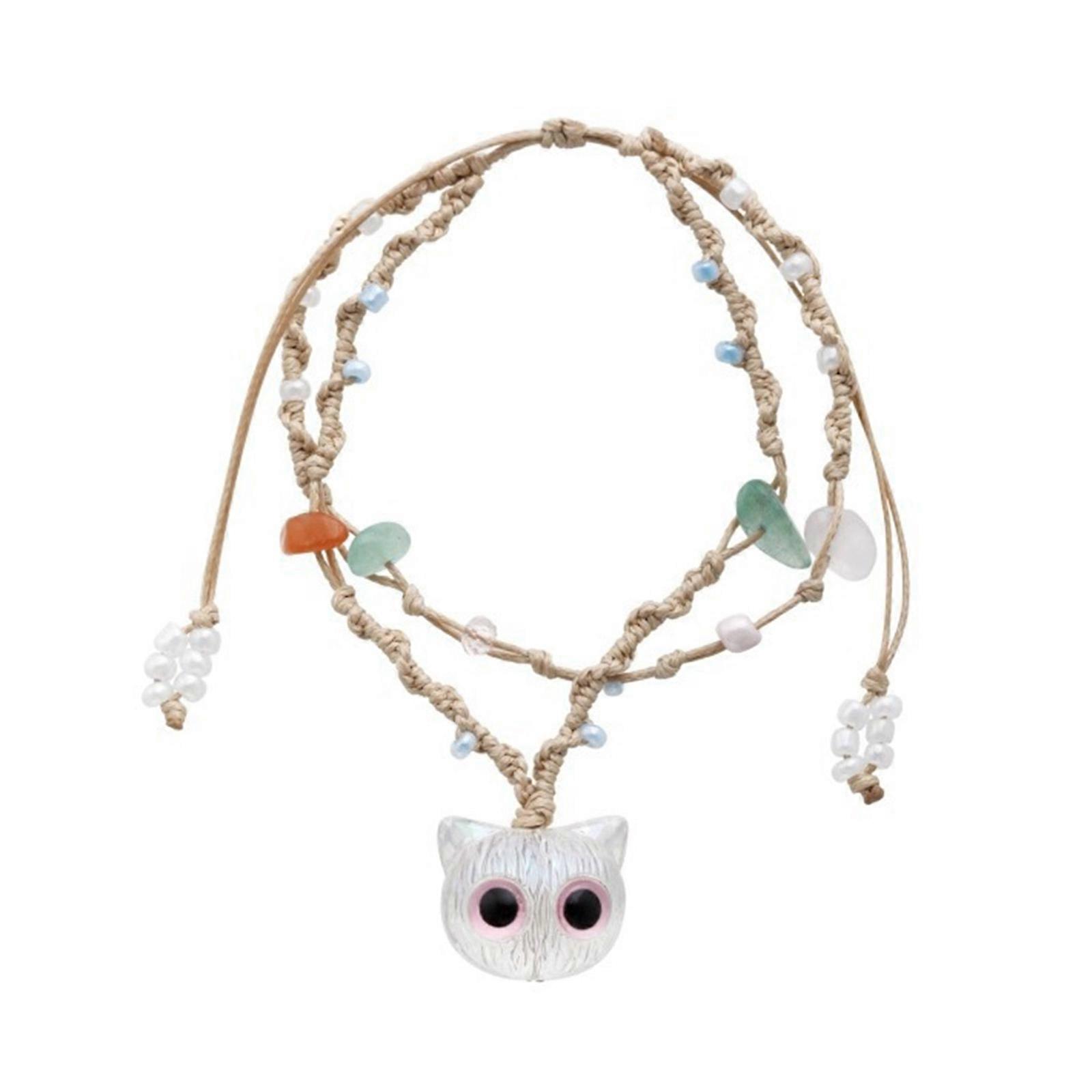 Elegant Cats Eye Bracelet Portable Wristband Stylish Hand Chain Adjustable Love Heart Charm for Trendy Women Ladies