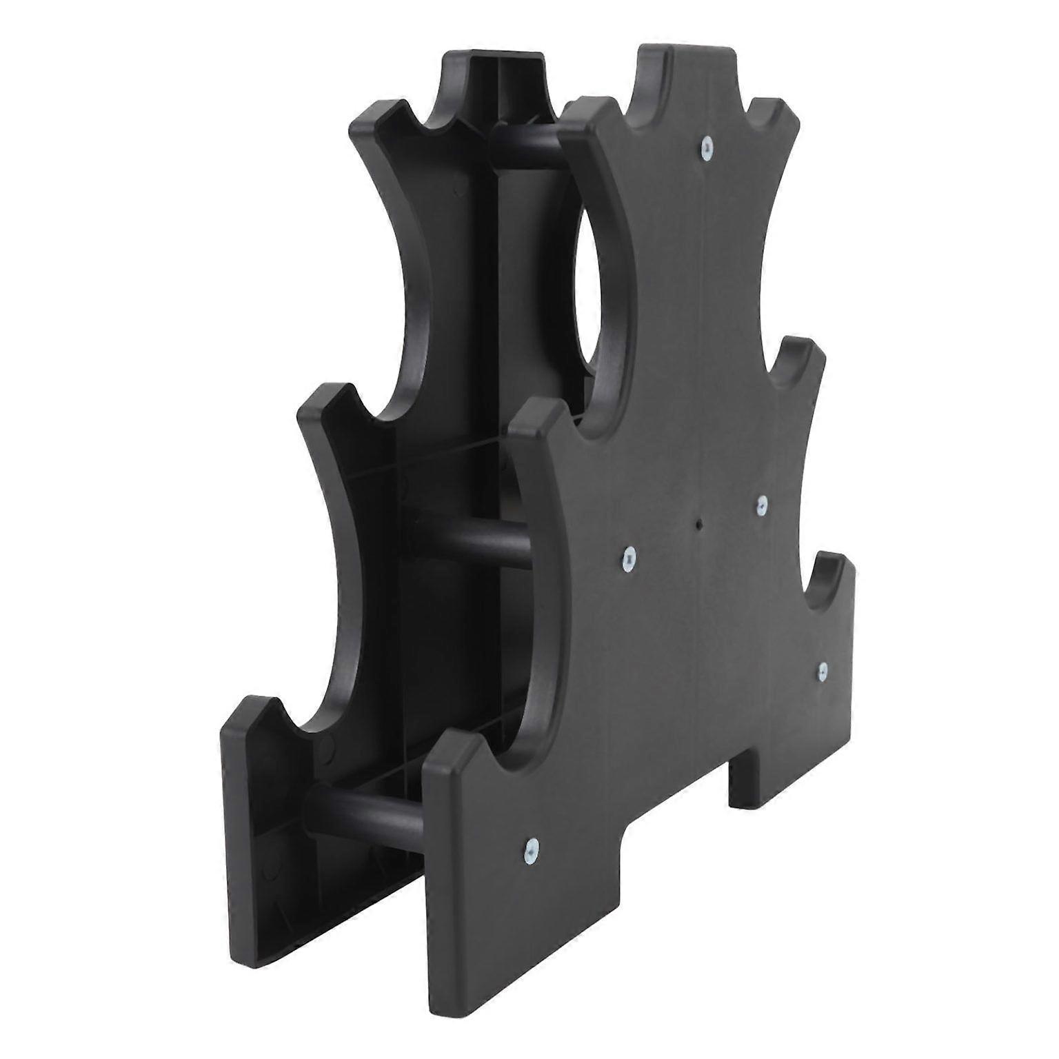 Compact Multilevel Dumbbell Weight Rack Organizer