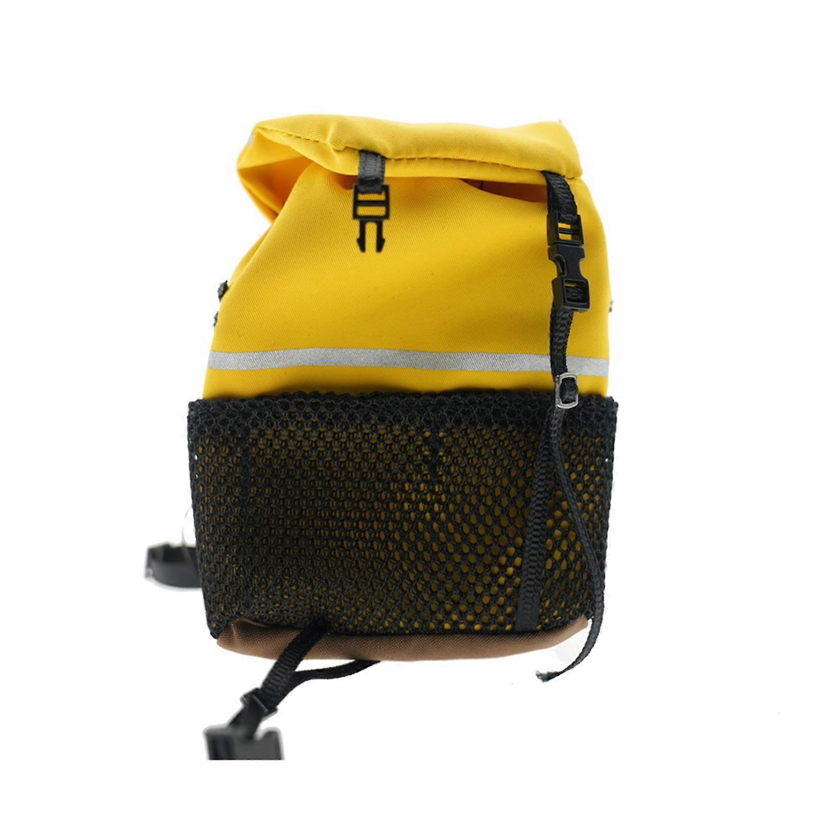 Nylon Backpack Model Figure Decoration For 1/10 1/8 Scale Climbing Figures Upgrades Great  For Various Model Figurine  Yellow
