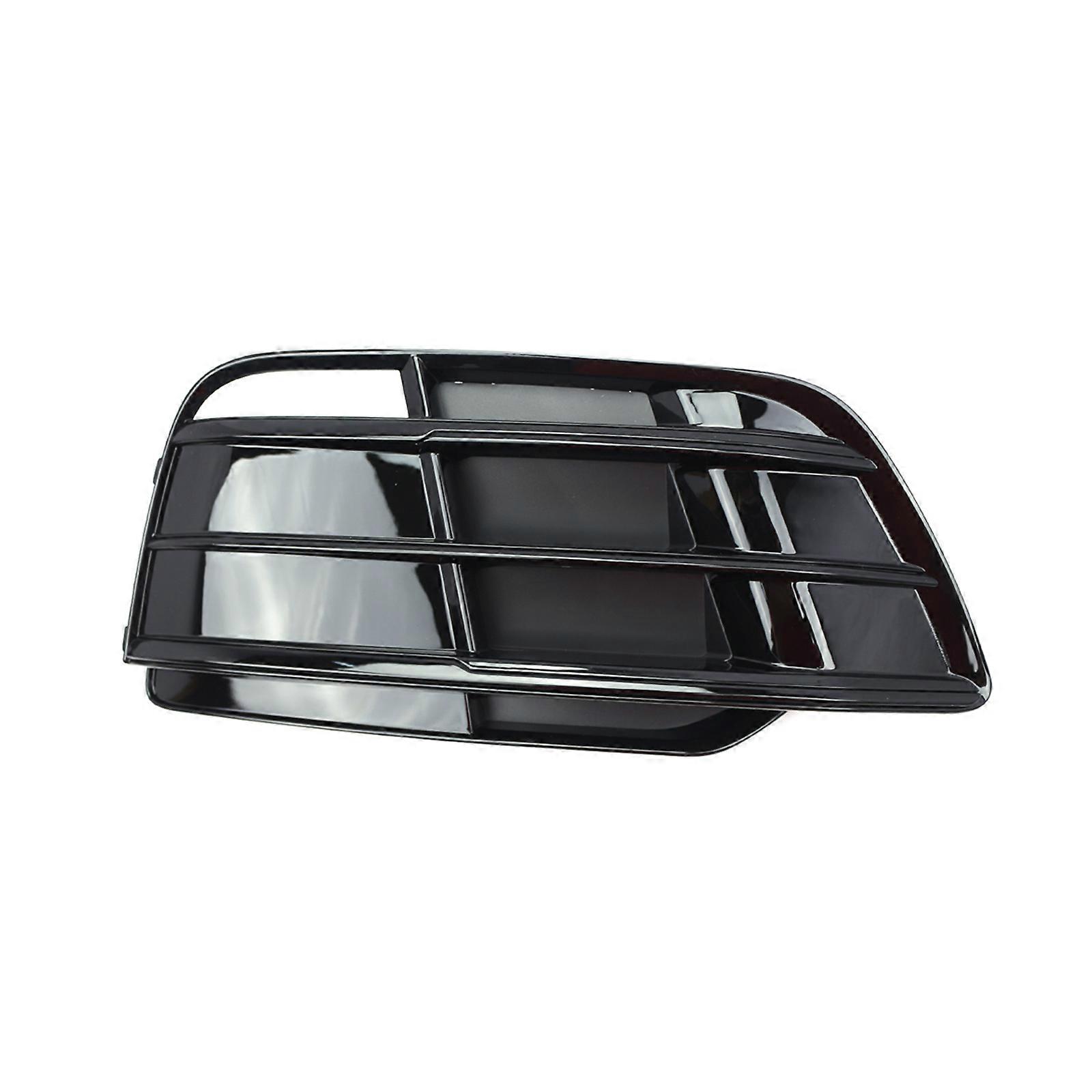 Left/Right Front Bumper Fog Light Grill Cover Glossy- Black Trim Auto Spare Part Quick Fixing for Q5 SQ5 2018-2022