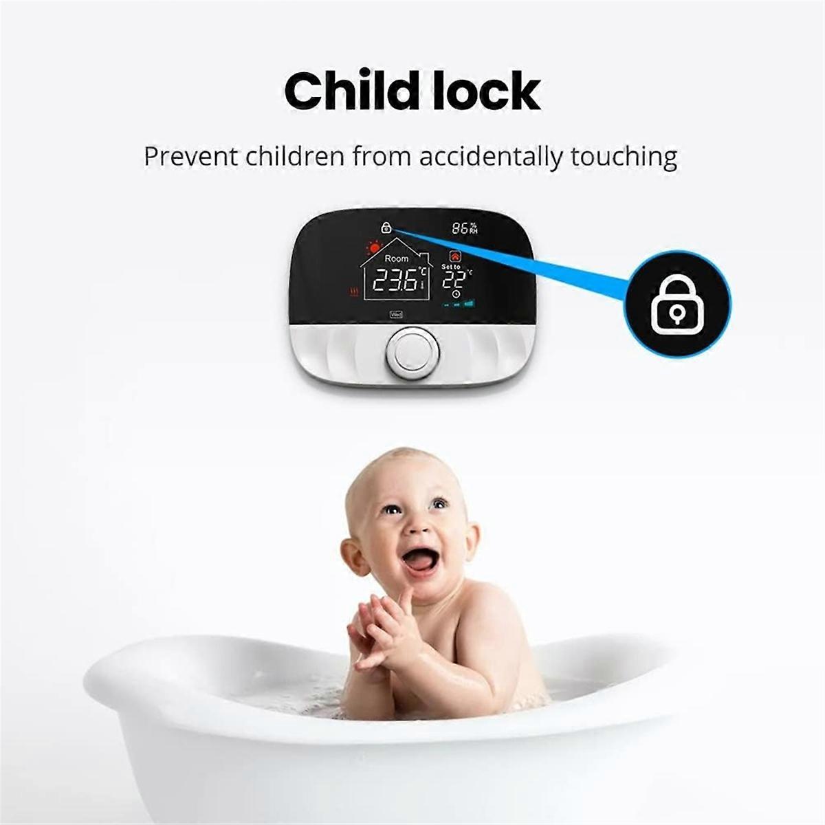 Tuya WIFI Temperature Smart Heating Temperature Timing Setting Mobilephone Tuya SmartLife APP Remote