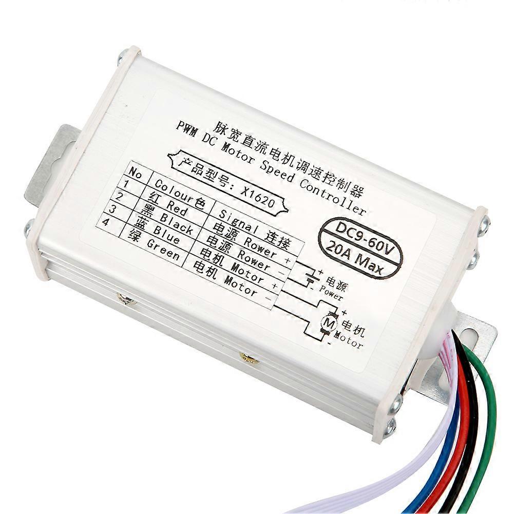 Brush DC Motor Controller Adjustable PWM Speed Control DC9-60V 10A/20A/30A20A