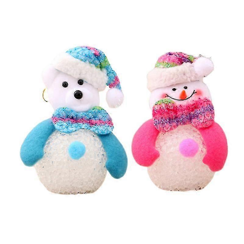 2pcs Snowman Bear Led Lights