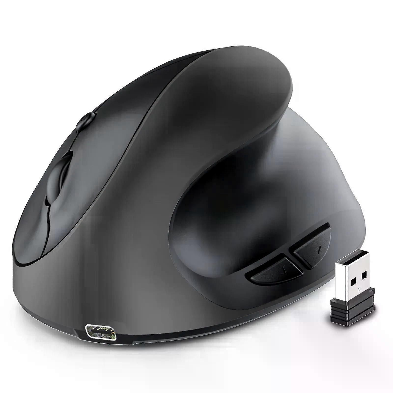 Rechargeable Vertical Mouse Wireless USB Right Hand Ergonomic Mice for Computer Laptop Gaming Mouse