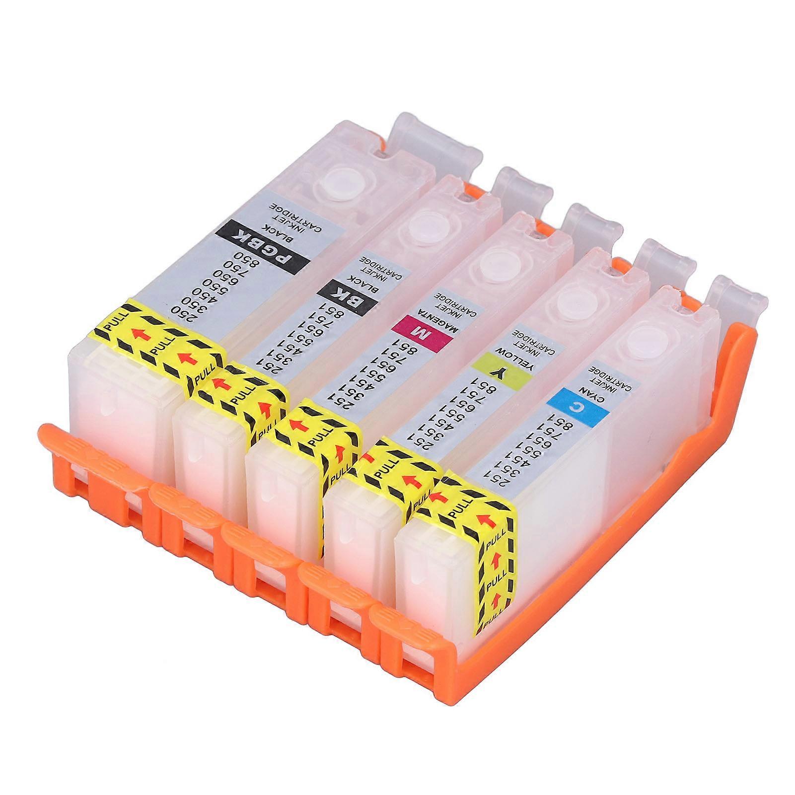 CYNCS 5Pcs Cartouche d’encre pour imprimantes PIXMA IP7250 MG6350 MG5450 MX925 MX725 MG6450 MG5550 IX6850