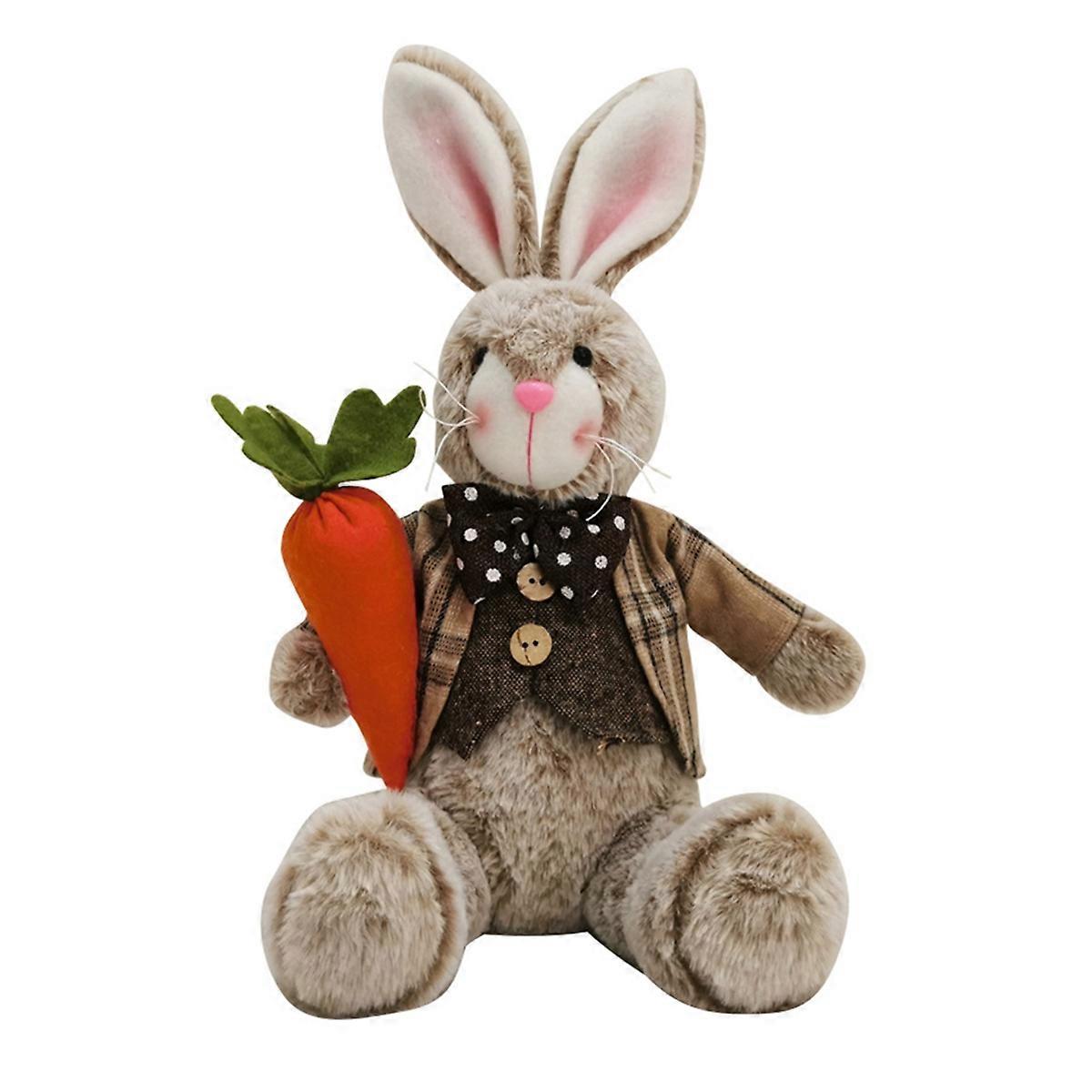 Plush Easter Bunny,Easter Basket Rabbits,Bunny Party Favor Figurine,A