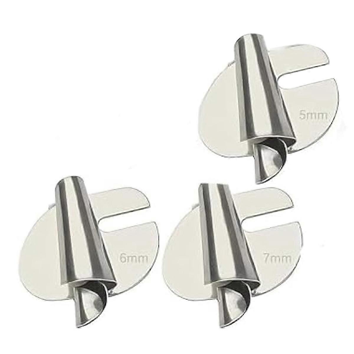 Universal Hemmerfod, 3-delt symaskinetrykfod industriel - 5/6/7 mm