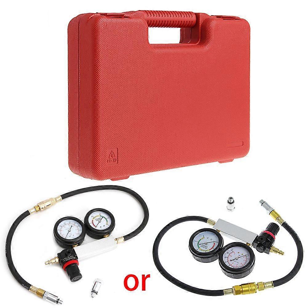 Auto Cylinder Engine Leak Leakdown Tester Compression Gauge Diagnostic Detector