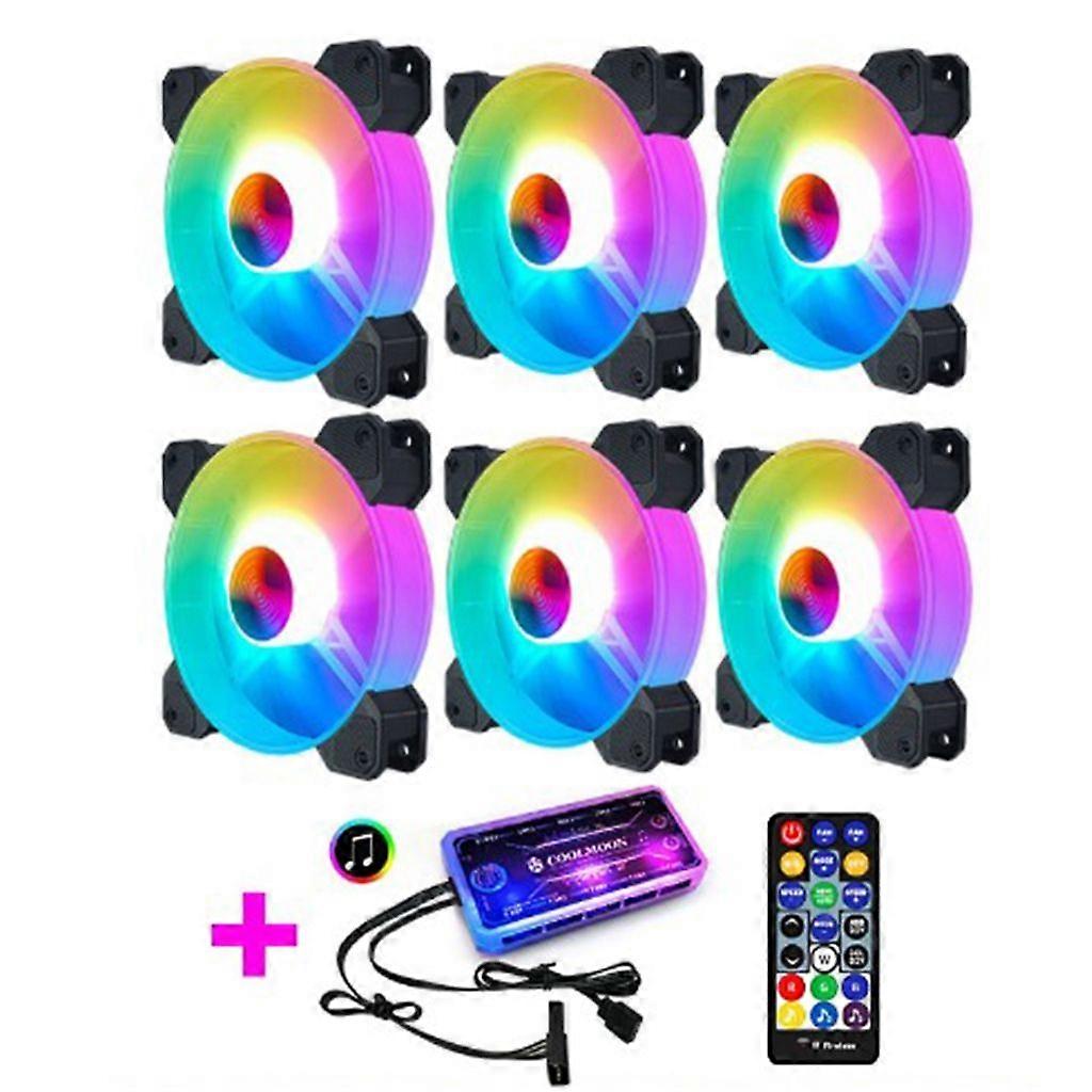 LED Silent Fan CPU Coolers Radiators High Performance Quiet CPU PC Cooler 120mm