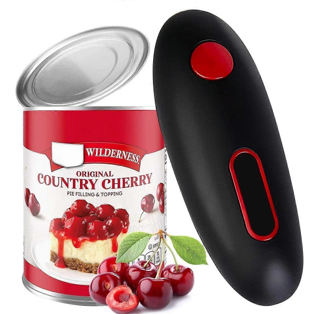Electric Can Opener No Sharp Edge One-Touch Auto Shut for Kitchen Gadgets and Seniors with Arthritis