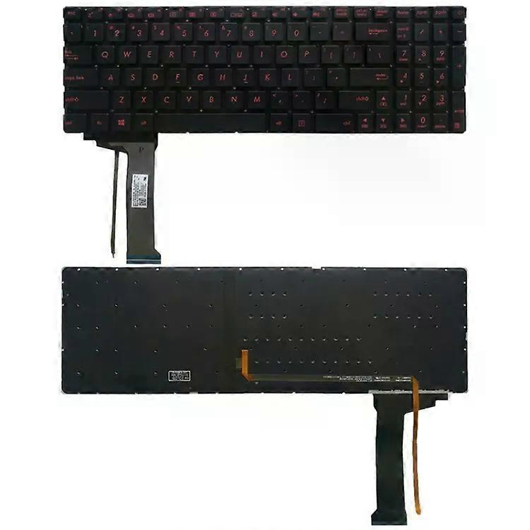 Backlit US Keyboard for Asus GL551,G552,FZ50JX-Black Replacement Black