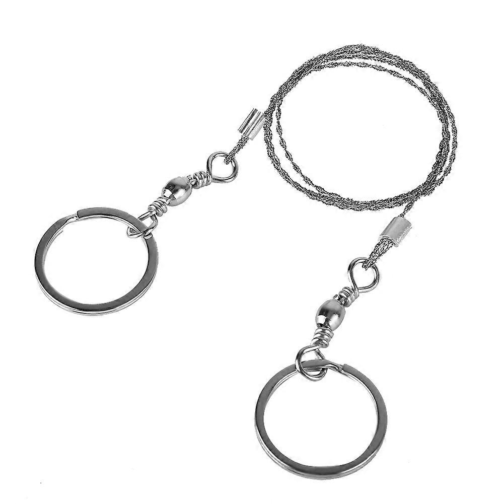 Portable 360° Stainless Steel Wire Survival Saw for Camping and Emergency