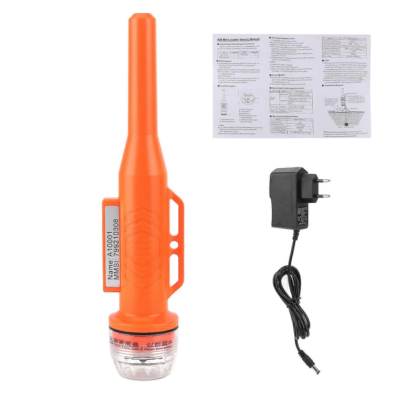 5W AIS Tracking Buoy Fishing Net GPS Positioning Built‑In Antenna 10nm Communication Range IPX7 EU Plug 100‑240V