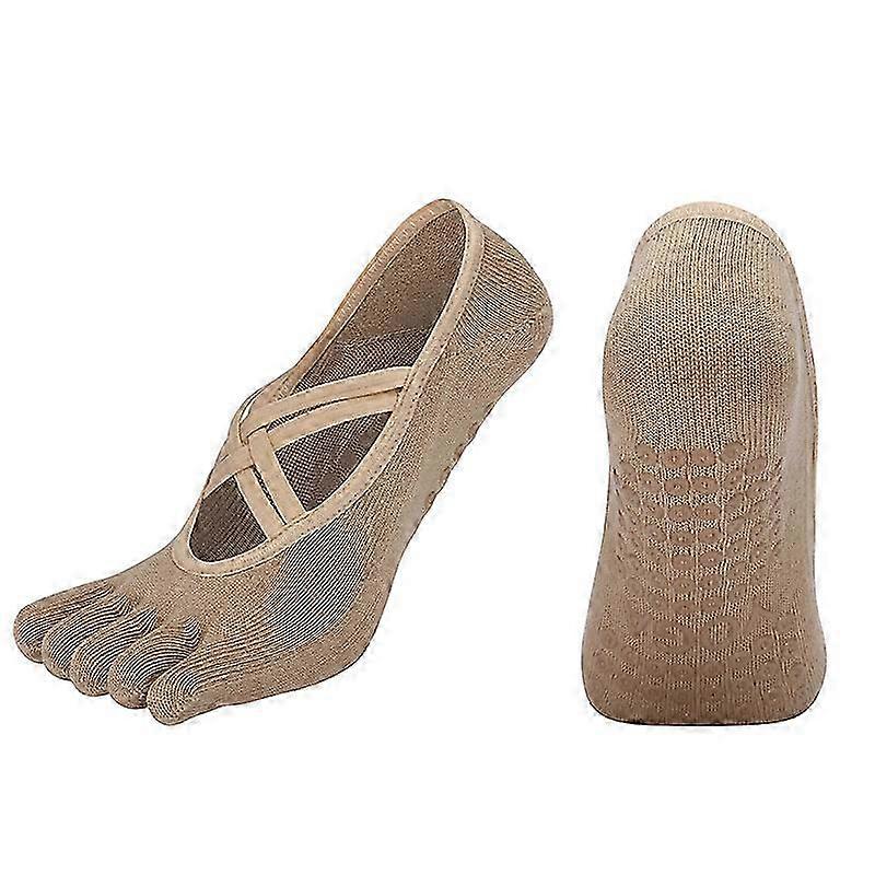 JiaWei 2 paires de chaussettes de yoga pour femmes,Chaussettes Pilates,Chaussettes Barre,Chaussettes antidérapantes pour femmes ci3