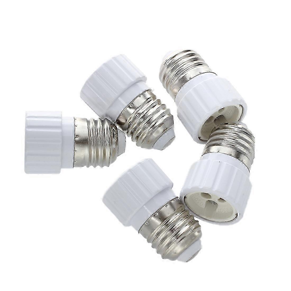 5 Pack E27 to GU10 Bulb Base Socket Converter Adaptor
