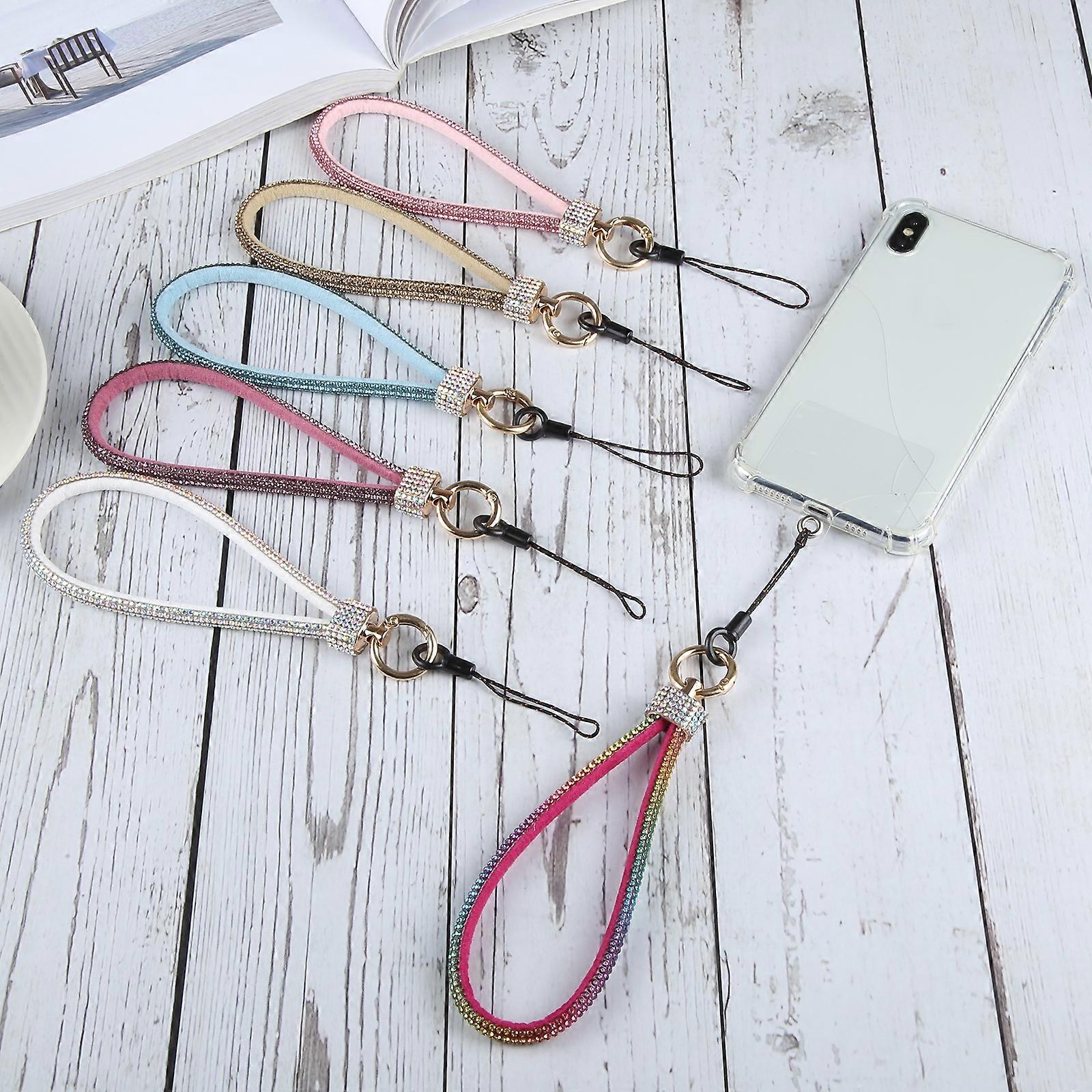 Universal Phone Flash Diamond Short Lanyard