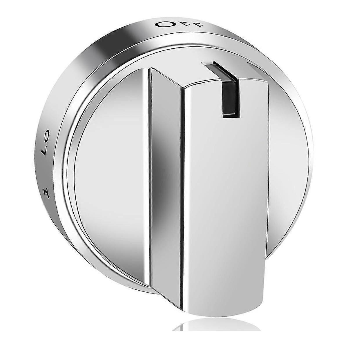 1PCS Gas Stove Knobs Replacement WB03X24818 Compatible for Stainless Steel