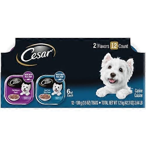 Cesar Filets in Gravy Adult Wet Dog Food, 42.3 Oz, 12 Pack (Case Of 2)