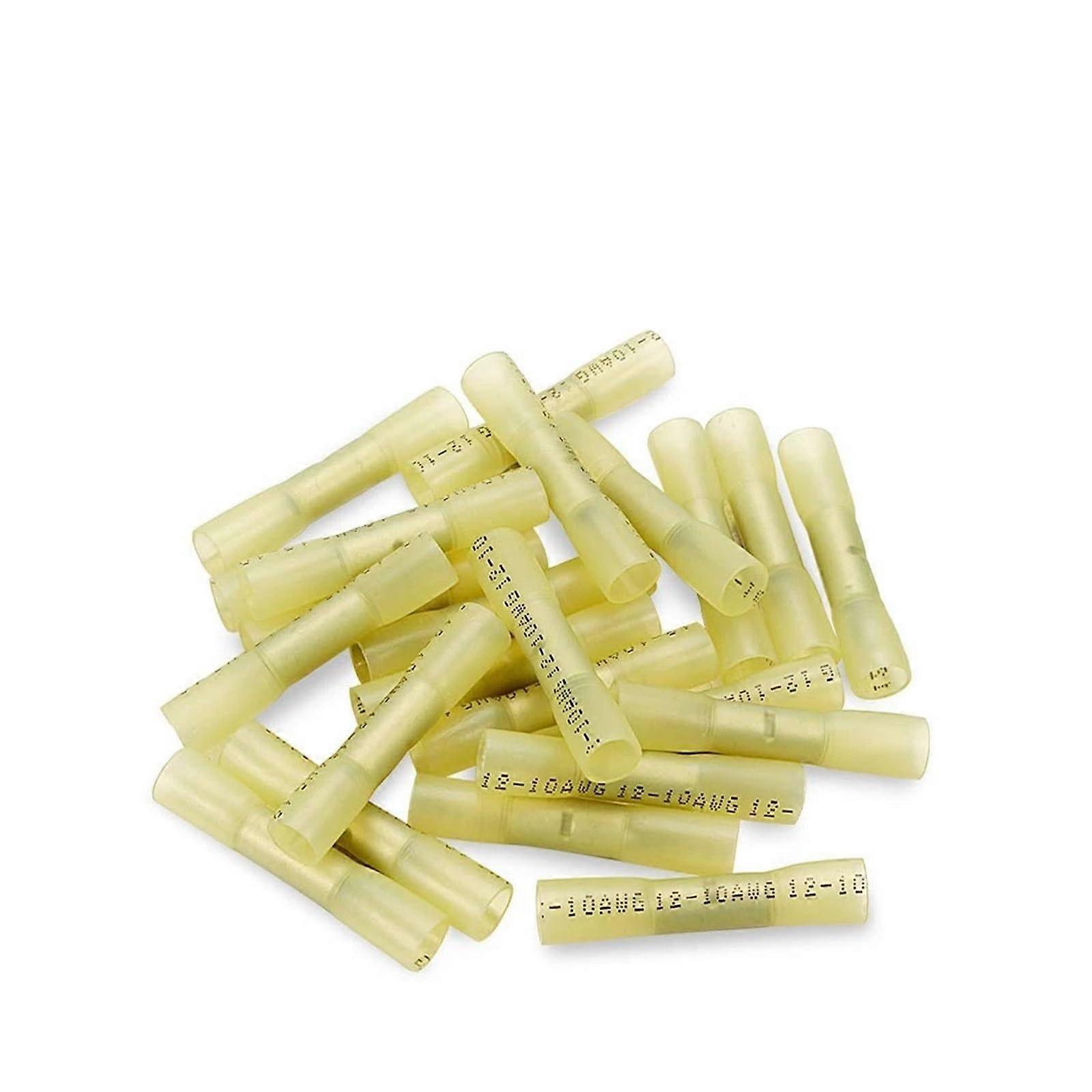 10 PCS Heat Shrink Terminal Sealed Butt Connector Wire Connector Cable Crimp Terminal Connector 1210AWG