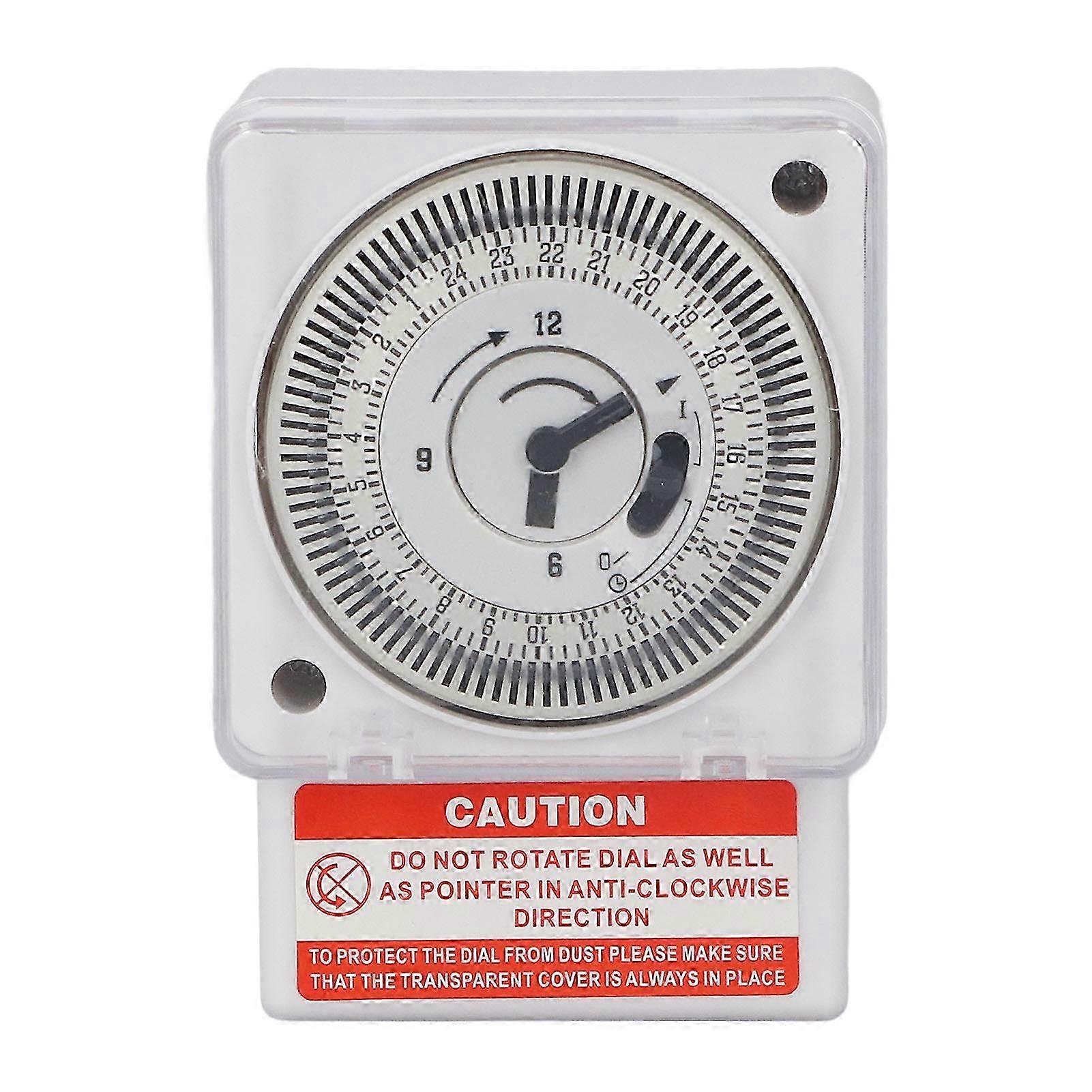 Mechanical Time Switch 24 Hour Cycle 15 Minute Interval Clock Type Accurate Industrial Timer Timing Switch AC220V