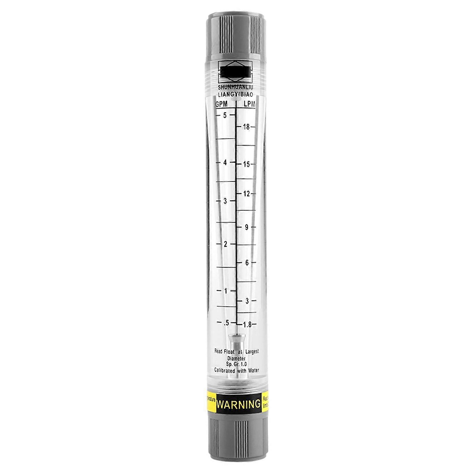 Tube Type Flow Meter for Liquid Pipeline Flowmeter 0.55 GPM / 1.818 LPM