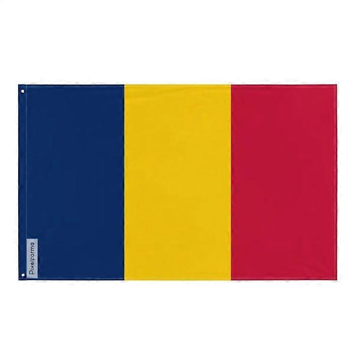 Flag - Chad - 96 x 144 cm - Polyester - Double-sided print - Iron eyelets