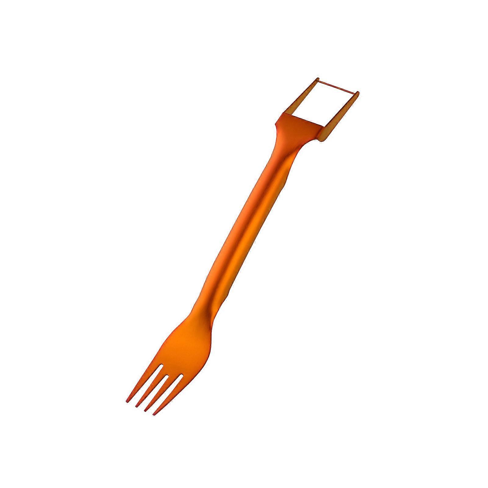 Double Head Watermelon Fork Slicers Cutter Stainless Steel 2 in 1 Melons Slicers Portable Fruit Cutting Fork Easy to Use