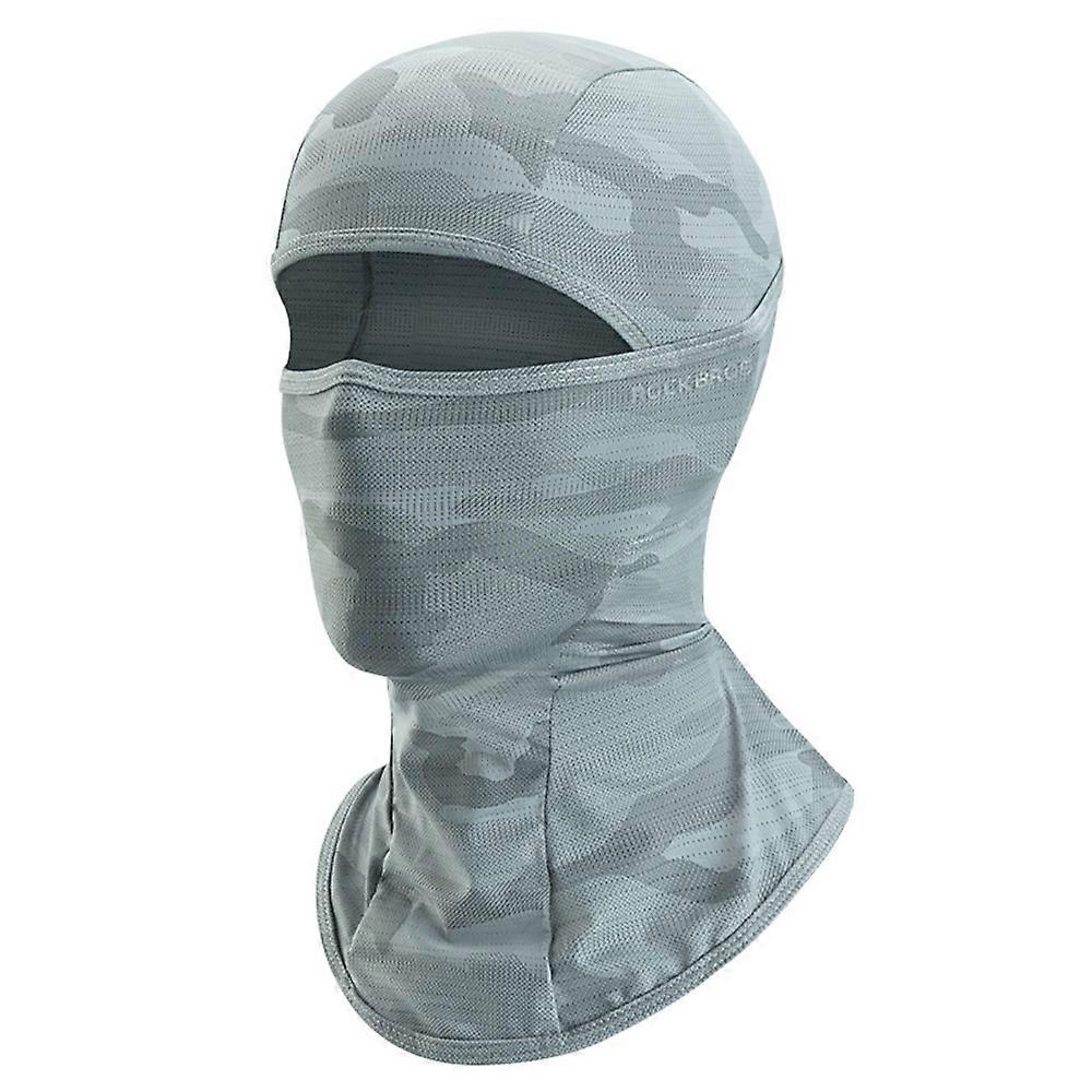 ROCKBROS Balaclava Face Mask UV Protection Breathable Full Gray