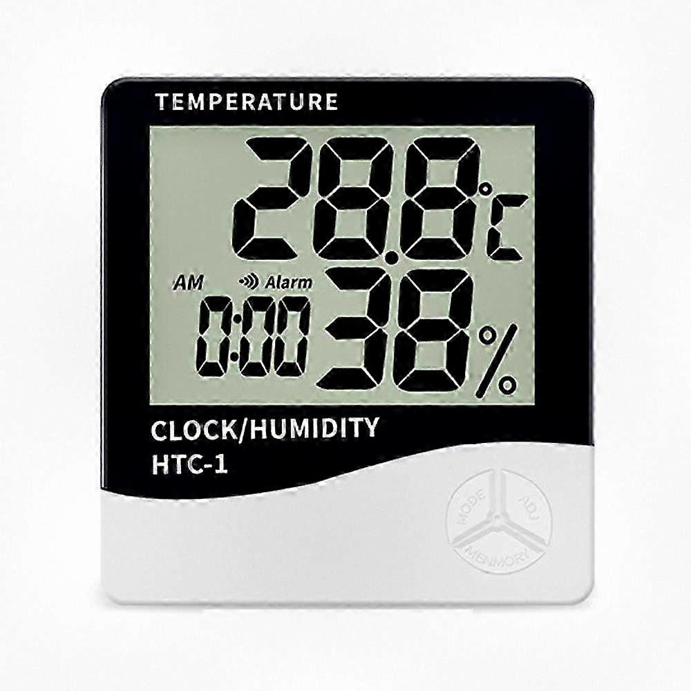 High Precision Electronic Thermometer with Digital Display, Mini Temperature Alarm Clock for Home Use, Compatible with Various Brands