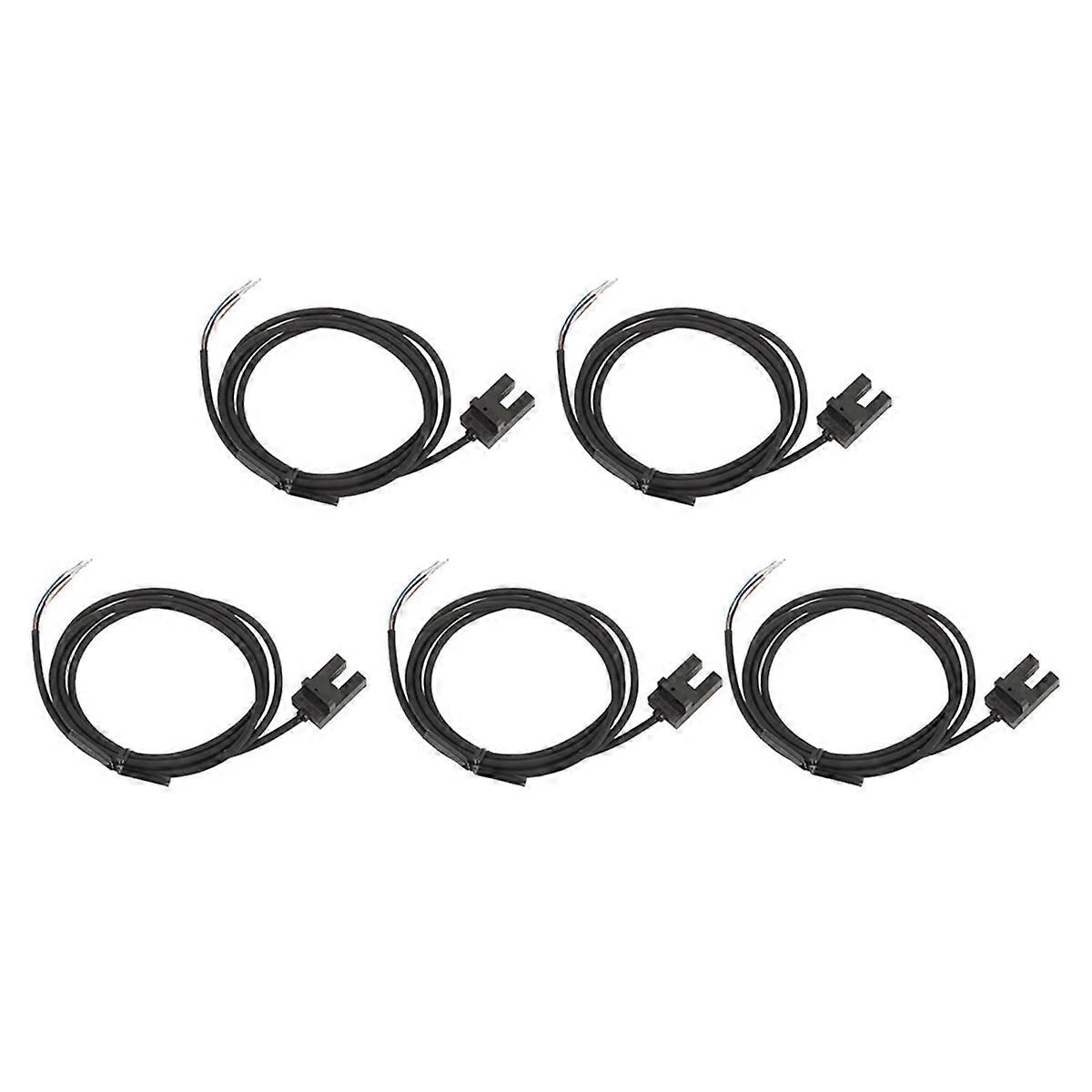 5PCS Photoelectric Sensor Switch, 5mm NPN Photocell Sensor