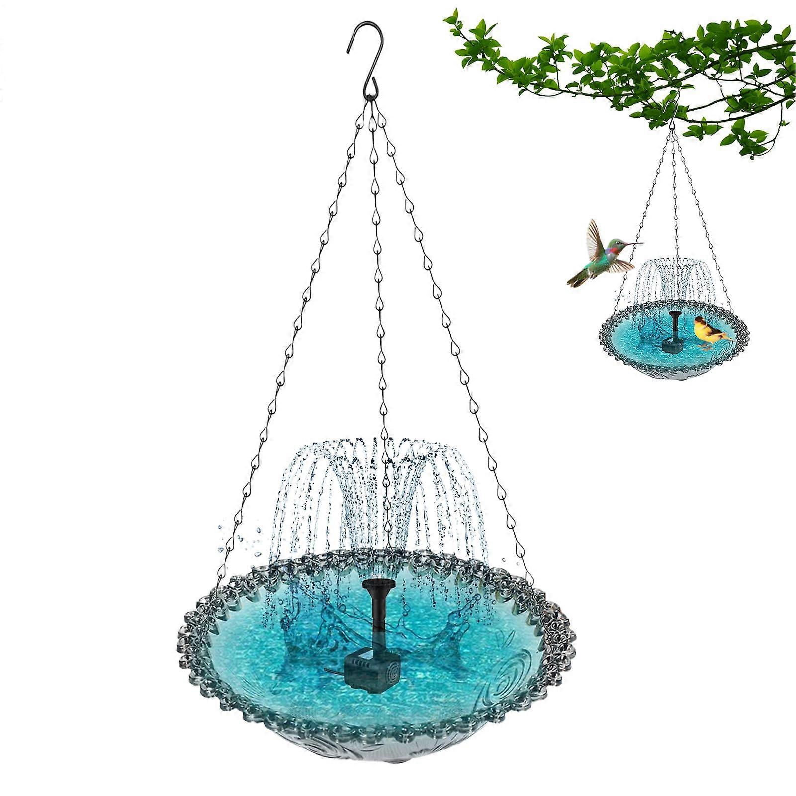 bird baths for outside bird feeder with solar fountain hanging bird bath for hummingbirds garden gray