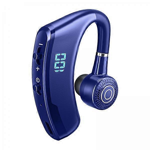 5xBluetooth Headset Single Ear Built-In Mic Rotatable for Running Indoor Blue