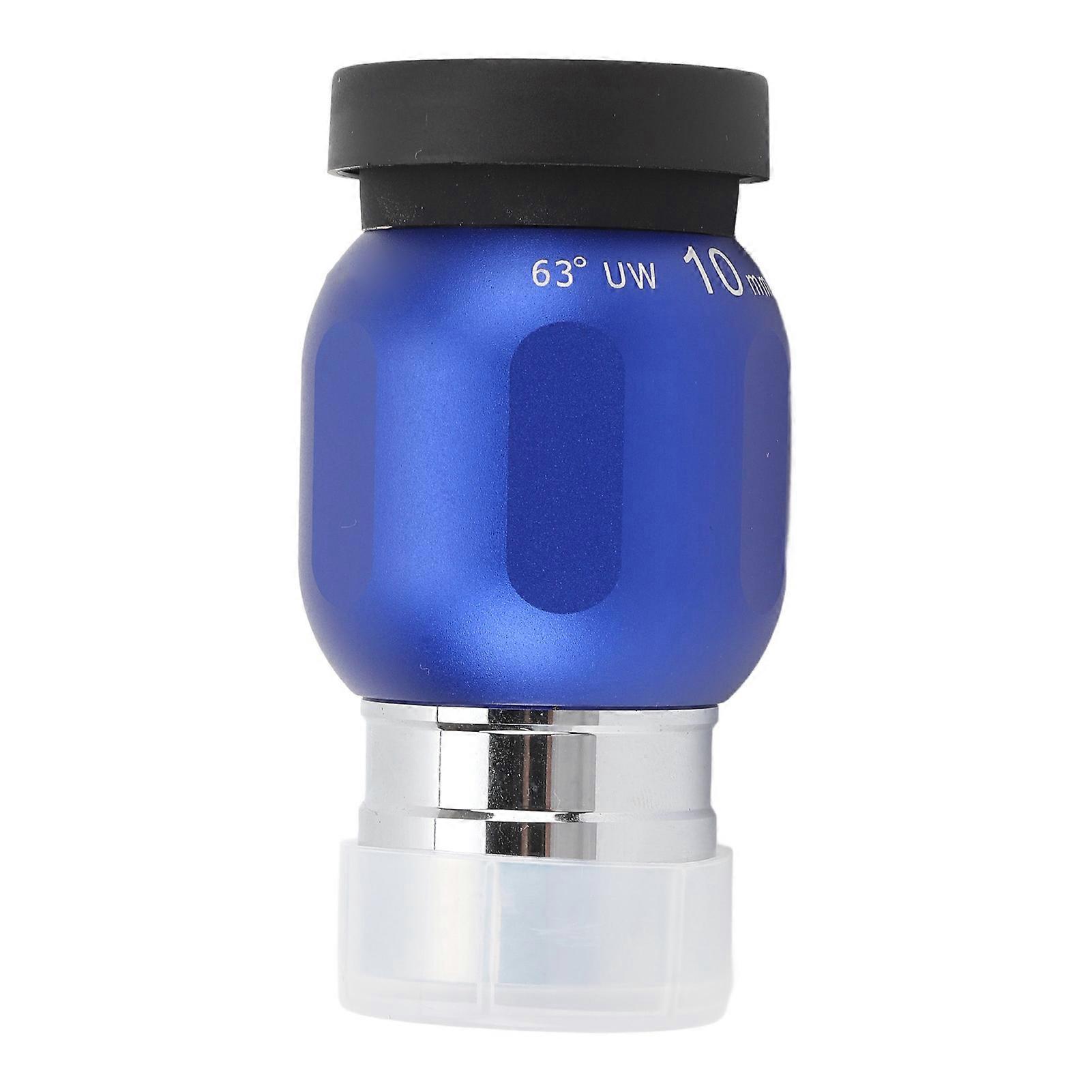 10mm Telescope Eyepiece 1.25in Wide Angle 63 Degree High Definition Multi Coated Aluminum Alloy for Astronomical Observation