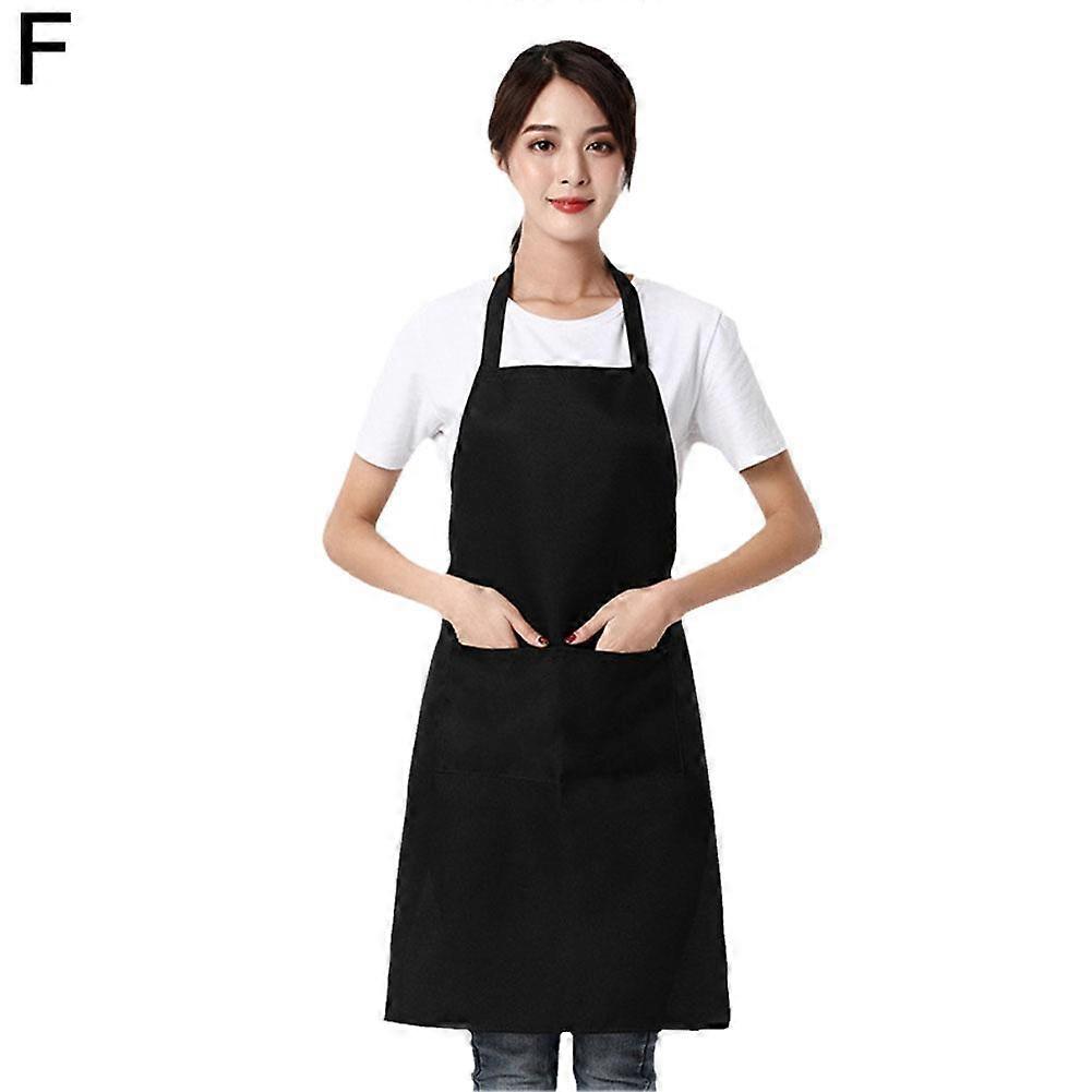 6 Pack Polyester Adjustable Aprons 29.5 Inch Length for Kitchen Cooking Baking Restaurant