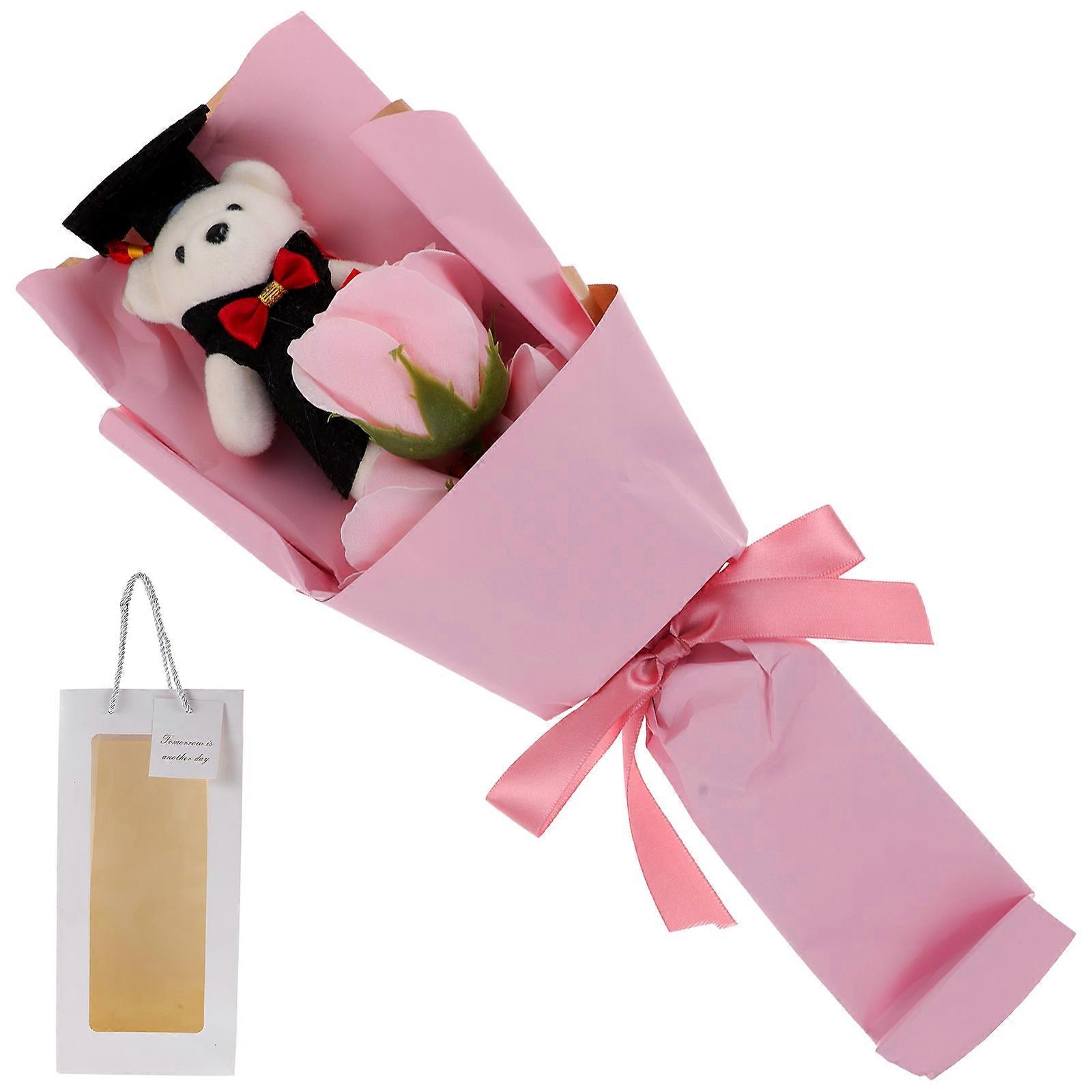 Elegant Soap Flower Arrangement Suitable for Special Occasions and Celebrations