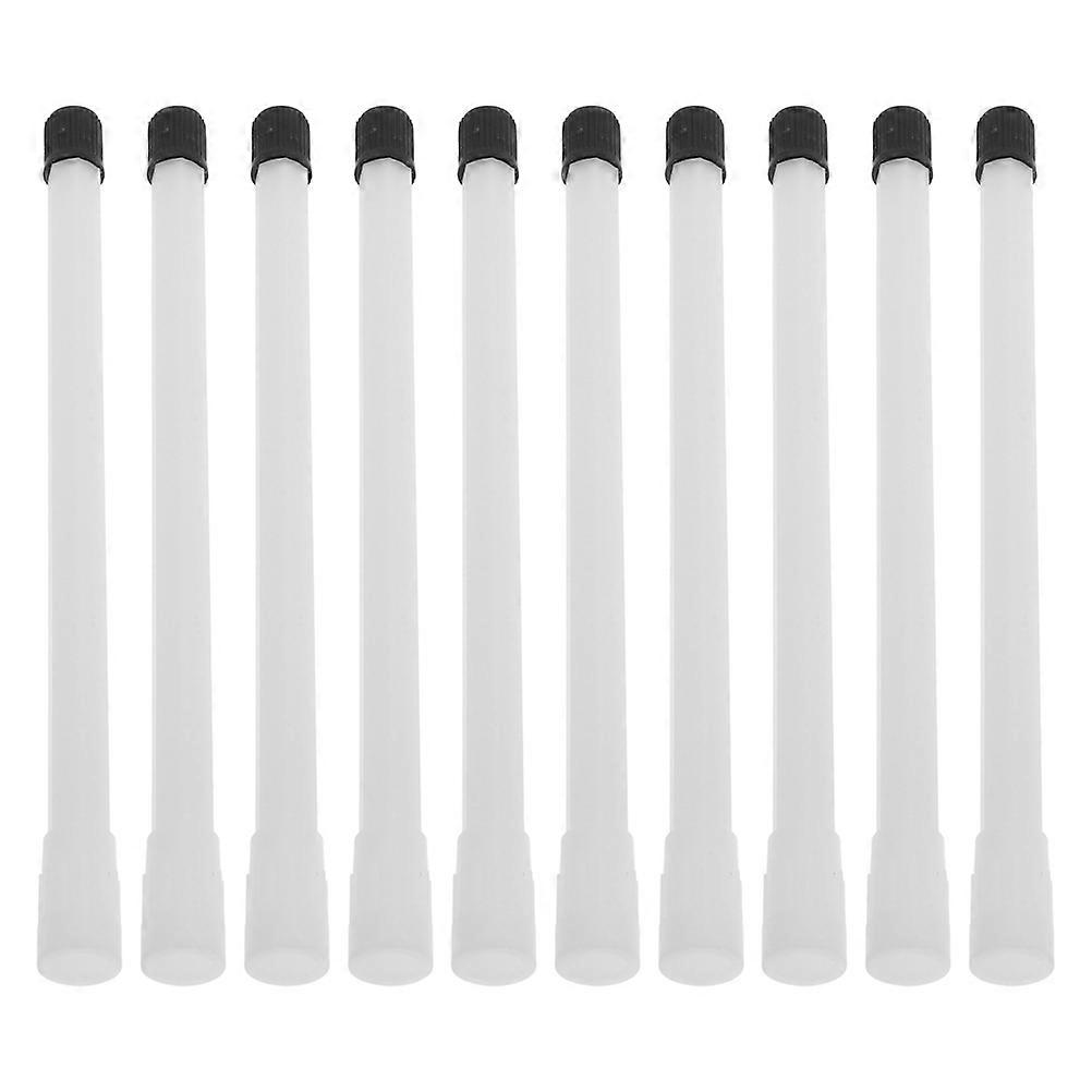 10 Pcs Durable Plastic Tire Valve Stem Extenders for Easy Inflation – Universal Fit for Trucks, RVs, ATVs, and Cars – Sleek White Design