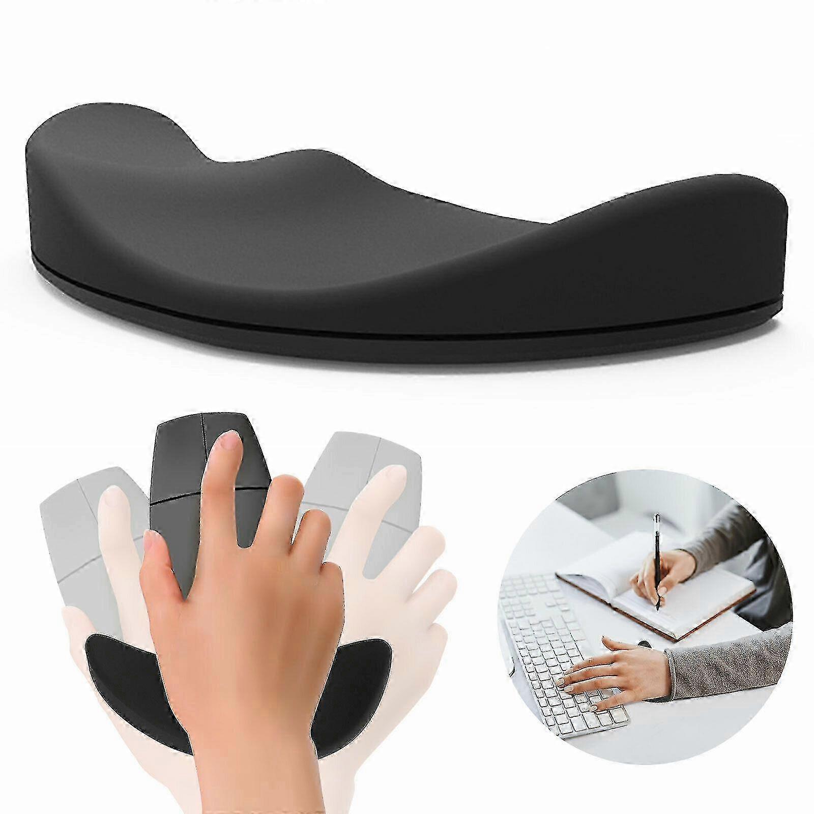 Gaming Mouse Pad with Gel Wrist Rest & Memory Foam Support for Office