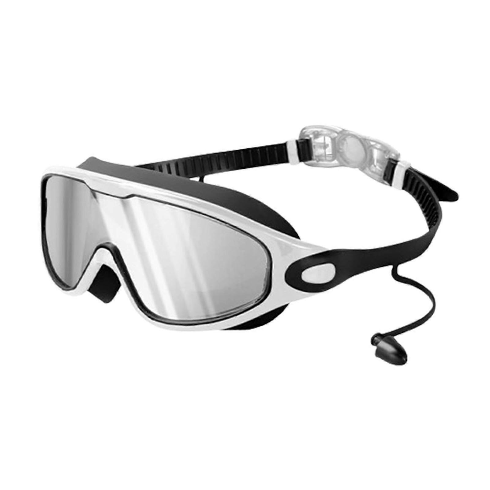 Swimming goggles for adults, women, adjustable, clear panoramic, no water penetration