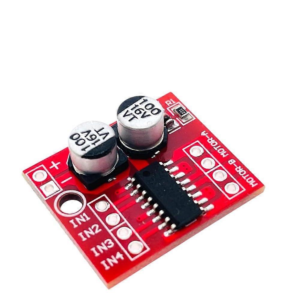 2 Channel Way Dc Motor Drive Module Positive Inversion Speed Adjustment Double H Bridge Mini Stepper L298N