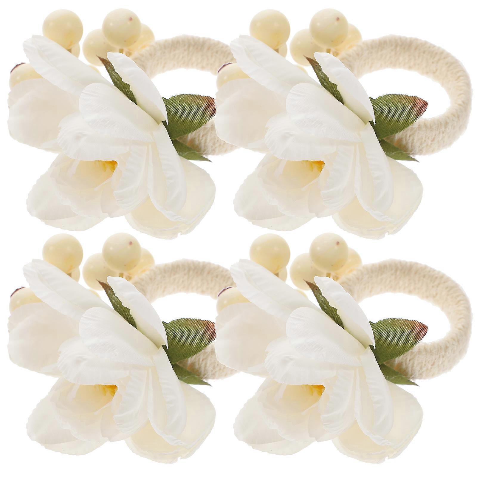 Flower Decor Napkin Rings, Functional and Stylish Dinner Table Additions