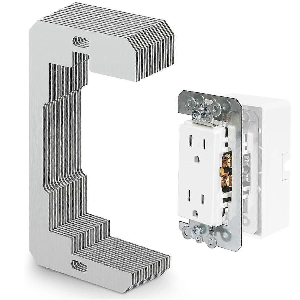 15PCS Wall Plate Spacers - Flush Fit Electrical Outlet Repair Tool