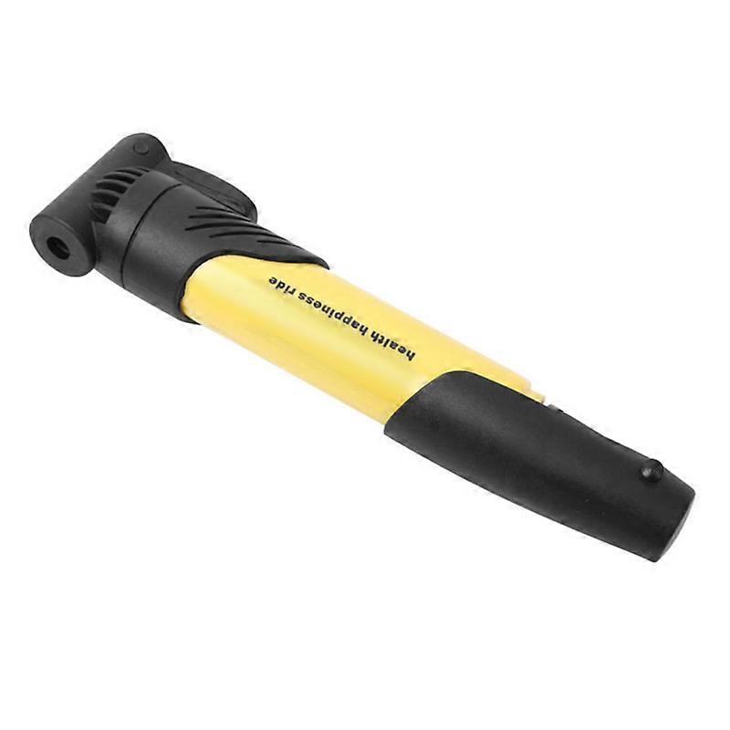 Portable Inflatable Pump Mini For Professional Riders Emergency Situations Yellow Plastic 1Set